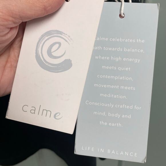 NWT Johnny Was Calme $78 Effect Racerback Tank Top Black Size XL - Picture 4 of 4